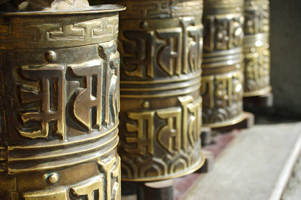 prayer wheels  prayer wheel nepal kathmandu buddhism stock pictures, royalty-free photos & images