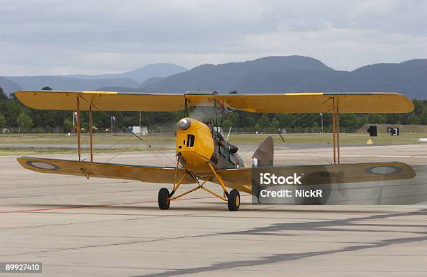 Biplano - Fotografias de stock e mais imagens de Aeródromo - Aeródromo, Asa de aeronave, Avião