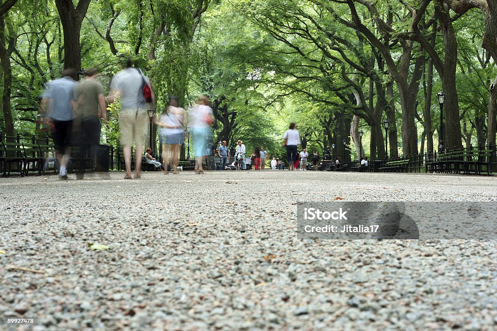 Literary Walk a Central Park a New York City - Foto stock royalty-free di Ambientazione esterna