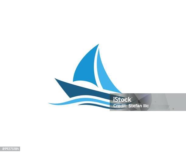 Icône De Voile Vecteurs libres de droits et plus d'images vectorielles de Bateau à voile - Bateau à voile, Transport nautique, Logo