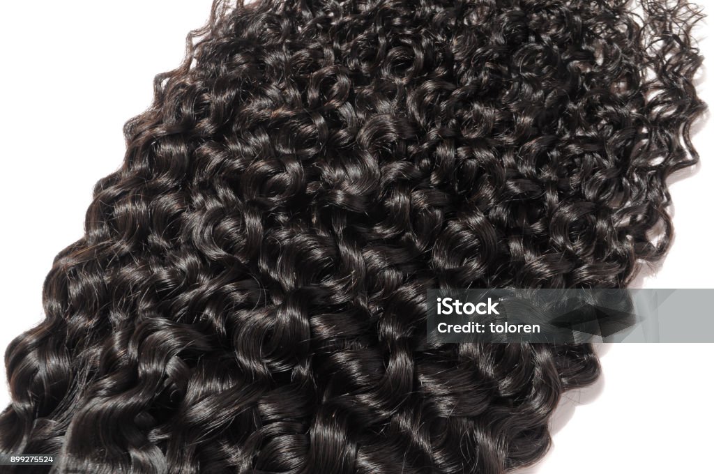 Deep Wave Curly Remy Black Human Hair Bundles Extensions For Weaving Wigs  Stock Photo - Download Image Now - iStock