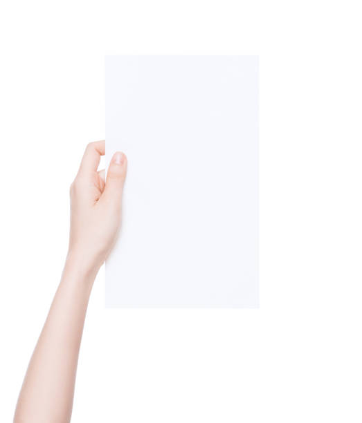 istock hand holding blank card isolated with clipping path 899276184