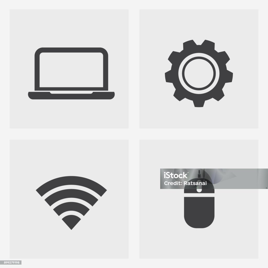 Tech Pc Vector Computer Technology Stock Illustration - Download Image Now - Computer ...