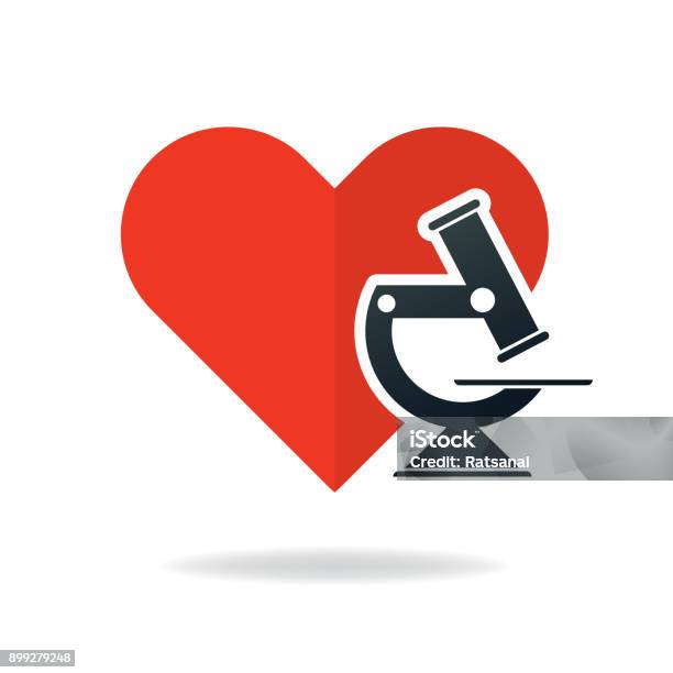 Science Heart Work Icon Science Heart Concept Stock Illustration - Download Image Now ...