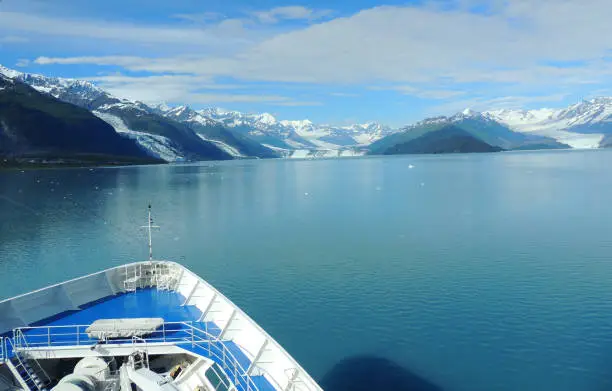 Harvard Glacier from a ship in College Fjord, Alaska.