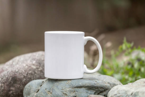 Blank Coffee Mug Mockup stock photo