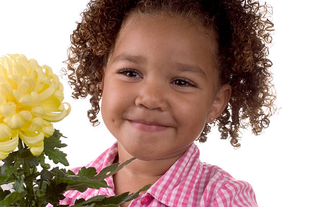 istock Young girl and a flower 89928745