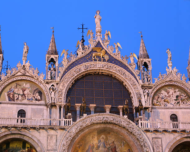 istock Close-up of Basilica Di San Marco at sunset 89928892