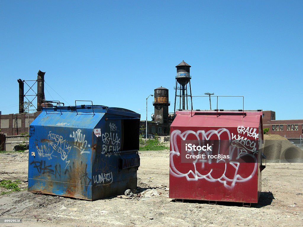 Graffiti urbano em lona - Royalty-free Etiqueta - Mensagem Foto de stock