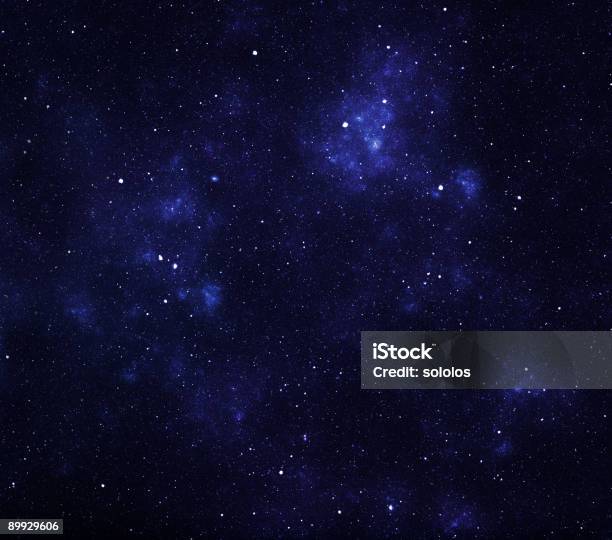 Blue Stars Stock Photo - Download Image Now - Night, Sky, Star - Space