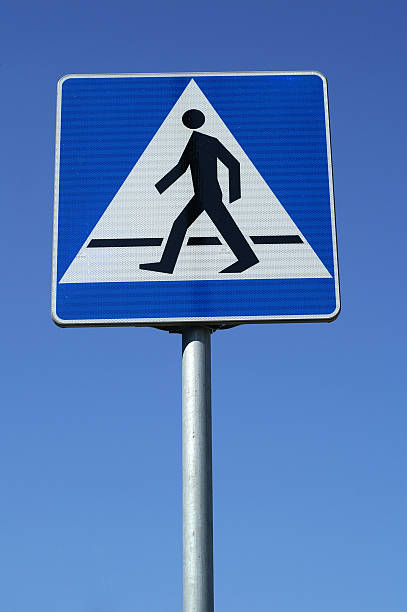 Pedestrian crossing stock photo