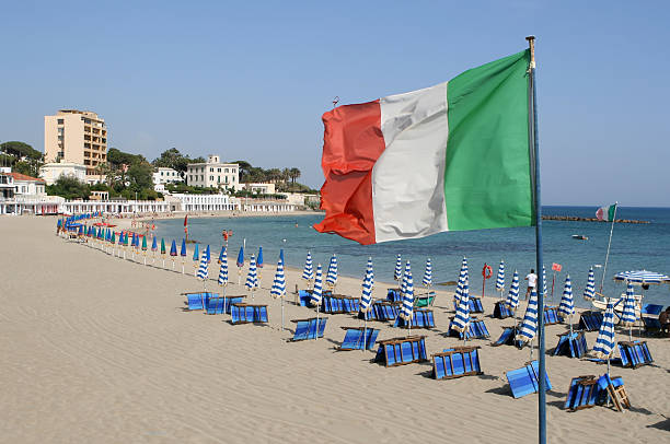 istock Almost empty beach in May - Santamarinella, Lazio Italy 89930130