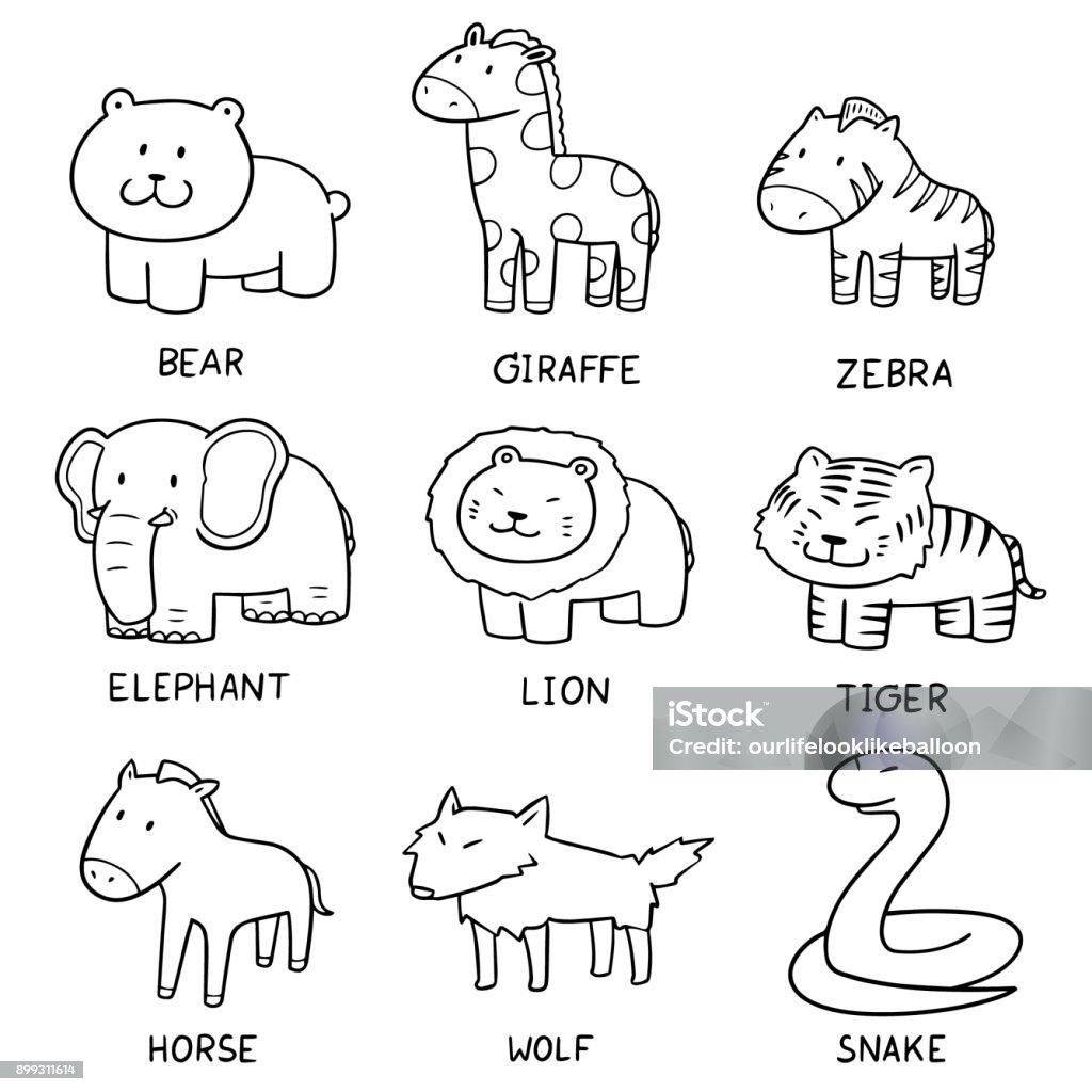 Animals Stock Illustration - Download Image Now - Animal, Clip Art ...