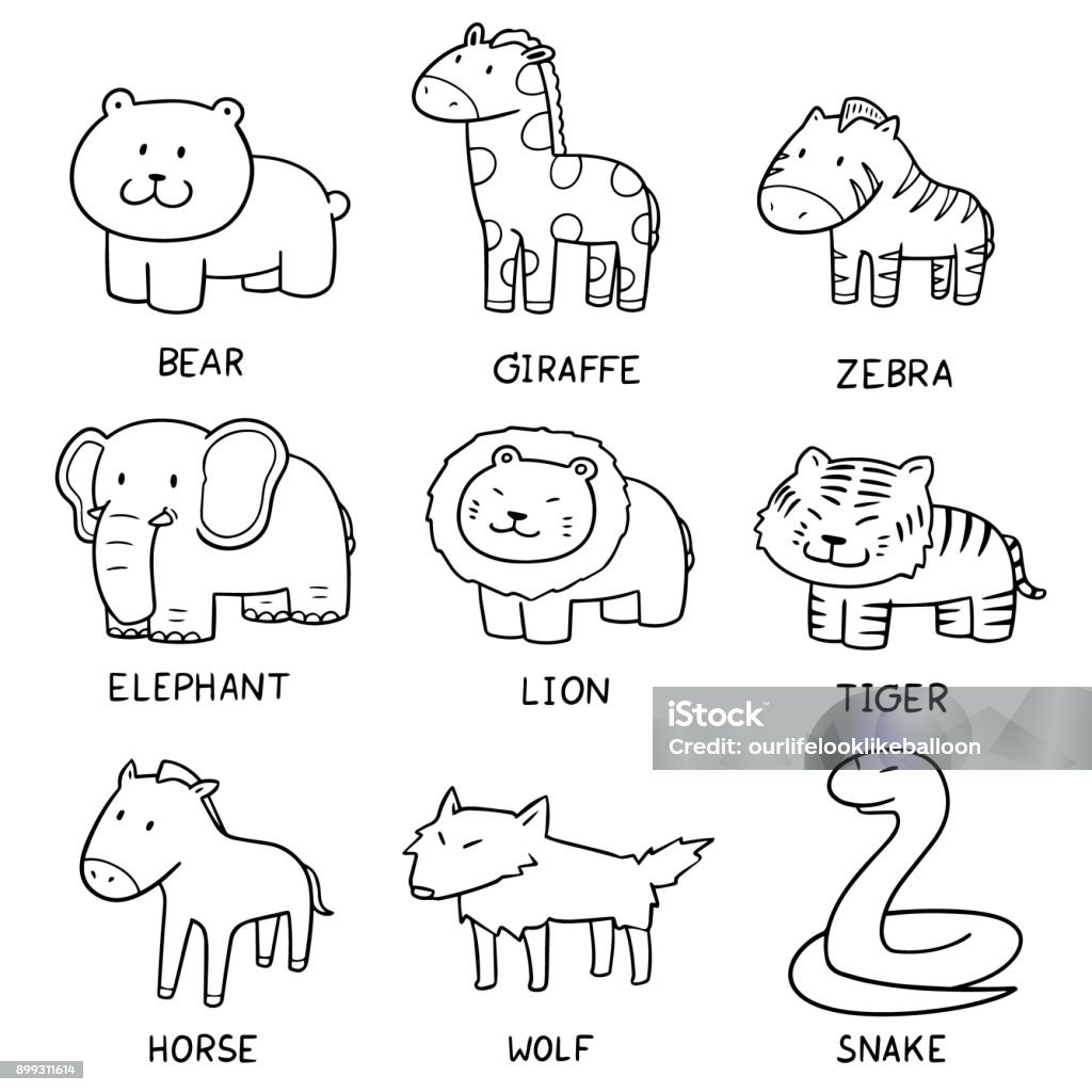 Animals Stock Illustration - Download Image Now - Animal, Clip Art ...