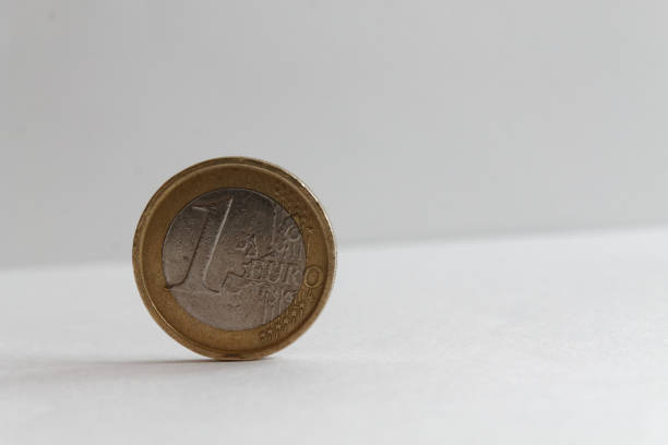 istock Euro coin on isolated white background Denomination is 1 euro 899314112