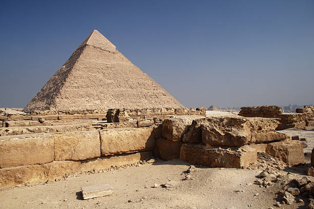 piramide in egitto - kephren foto e immagini stock