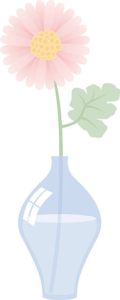 Flower In Vase Stock Illustration - Download Image Now - Vase, Beauty In  Nature, Blossom - iStock