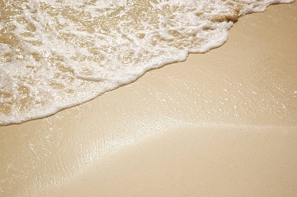 sable de plage - beige bahamas sand tide photos et images de collection