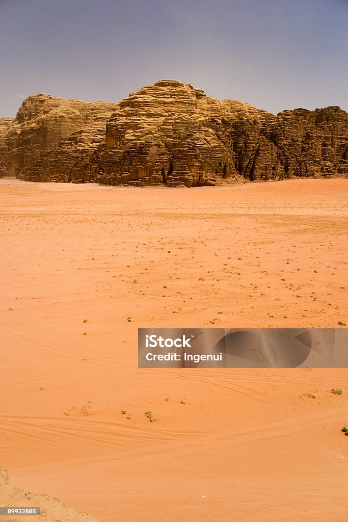Wadi Rum Desert  Arid Climate Stock Photo