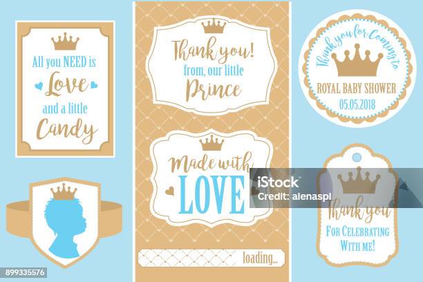 Set Of Vector Vintage Frames Templates Gift Tags For Royal Party Stock Illustration - Download Image Now