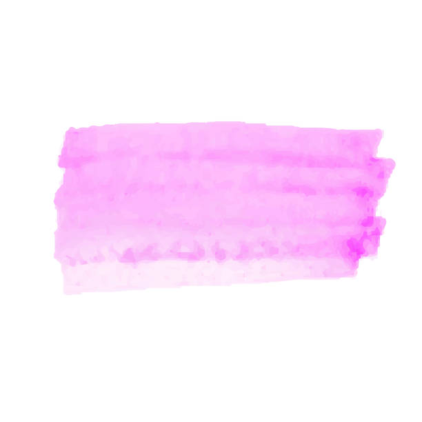 istock Pink watercolor stain isolated on white background 899336120