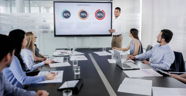 istock Man giving presentation in conference room 899339094