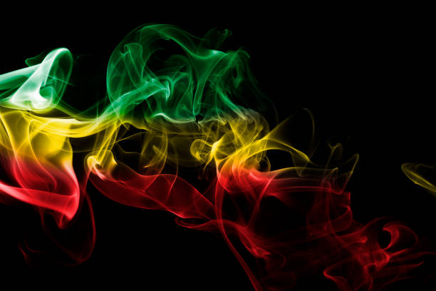 istock Ethiopia national smoke flag 899342640