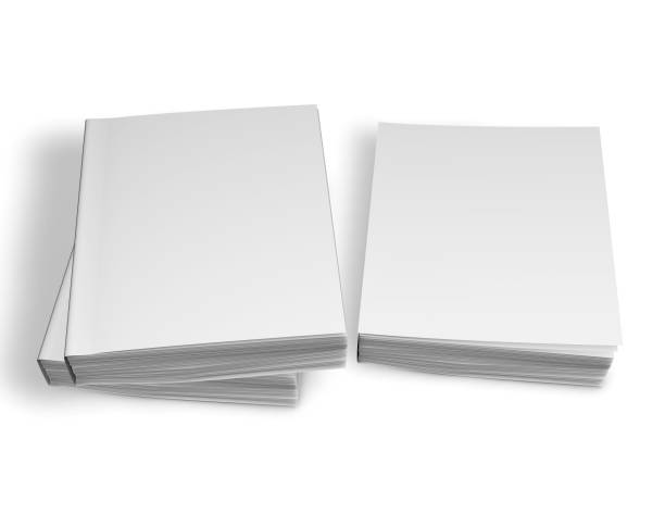 istock Paperback books with blank white cover 3d mockup illustration template. 899346594