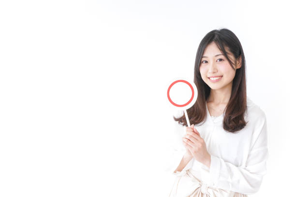 istock Young woman having ok sign 899351420
