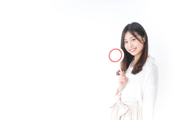 istock Young woman having ok sign 899351430