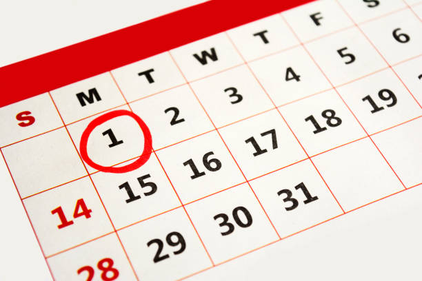 istock New year day marked with red marker 899356406