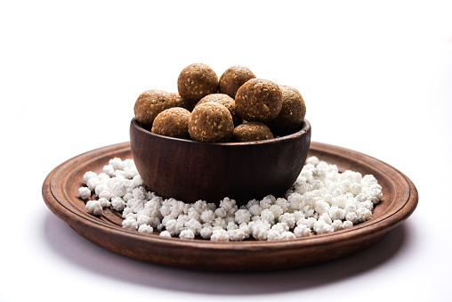 Tilgul or Til Gul with haldi Kumkum and halwa/chiranji or sugar balls for makar sankranti festival