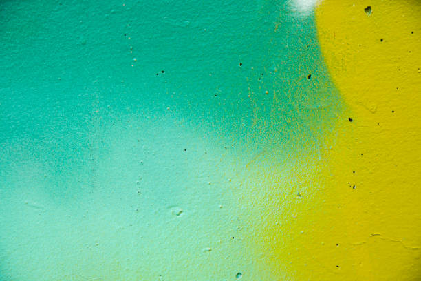 Paint stains on the wall stock photo