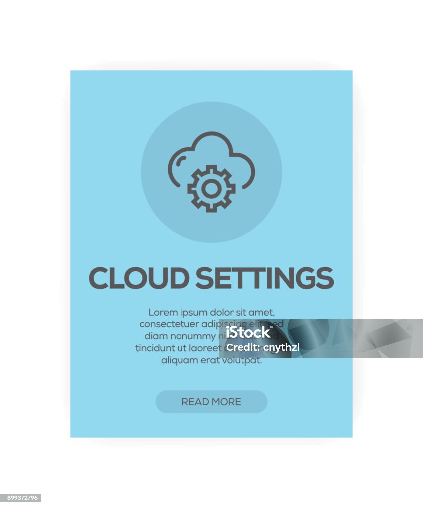 Cloud Setting Guide Cloud Setting Concept Stock Illustration - Download Image Now ...