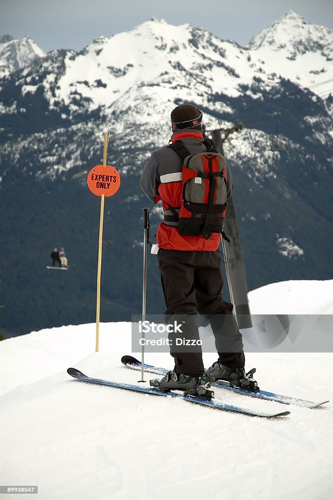 Только эксперты-черный бриллиант Run - Стоковые фото Лыжный спорт роялти-фри