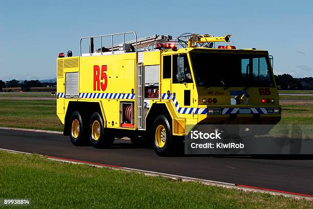 Aeroporto Di Auckland Camion Dei Pompieri - Fotografie stock e altre immagini di Aeroporto - Aeroporto, Auckland, Vigile del fuoco