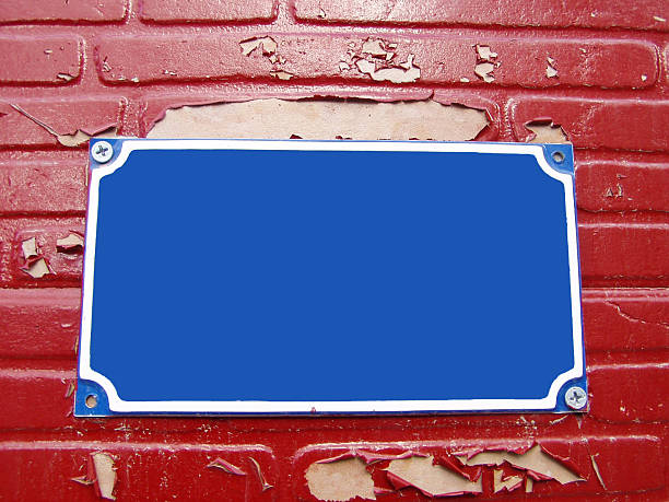 istock Blank street sign 89938829