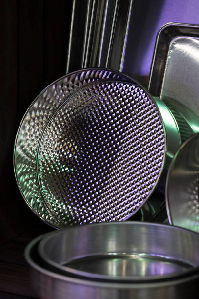istock Set of stainless steel forms for baking cakes 899388312