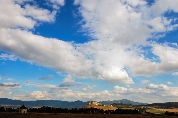 Landscape with Spis Castle in Slovakia