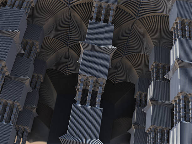 istock Alien Pillars Abstract Fractal Design 899394078