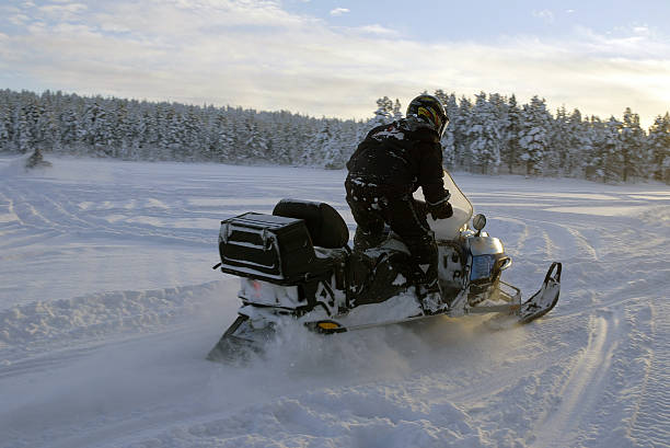 istock snowmobile ski doo in Finland Winter 89939637