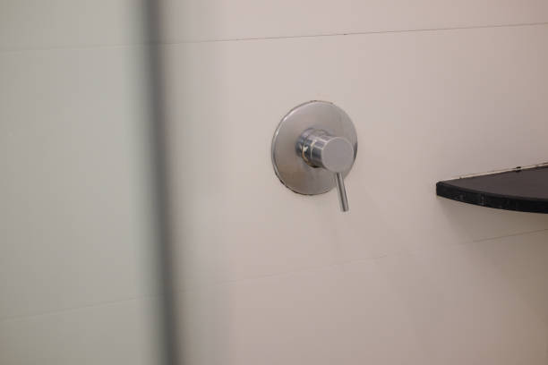 istock Close up shower tap faucet 899396422