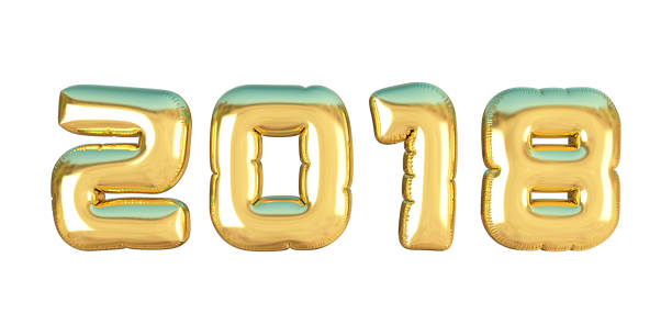 istock New year 2018 made from golden balloons 899399194