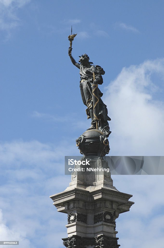 Liberty Statue, Plaza de la Independencia, Quito, Ecuador Liberty Statue, Plaza de la Independencia (Plaza Grande) the main plaza in Quito. Centro Historico, Old Town. Quito is a UNESCO World Cultural Heritage Site. Capital Cities Stock Photo