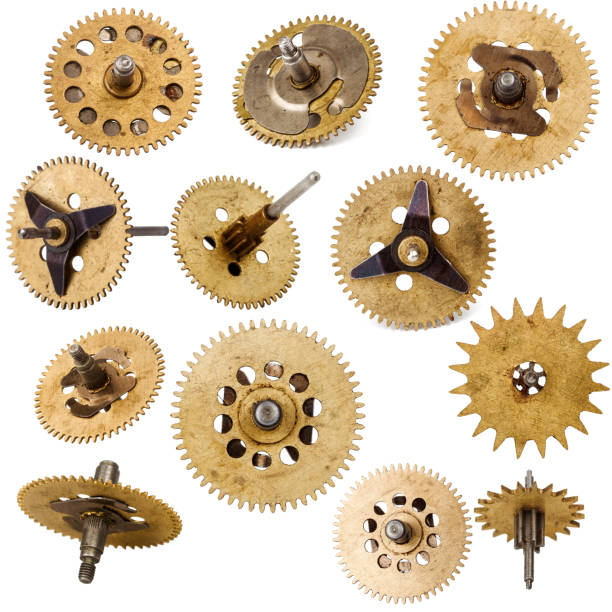istock Collection of old clockwork parts 899402412