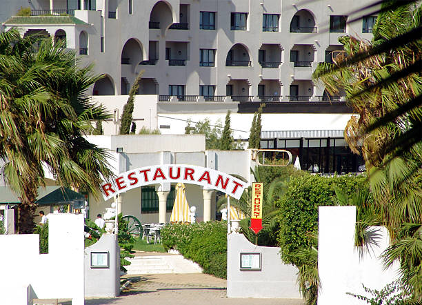 Restaurante mediterráneo. - foto de stock