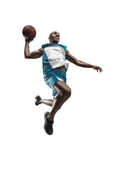 duración completa retrato de un jugador de baloncesto con bola - basketball basketball player shoe sports clothing fotografías e imágenes de stock