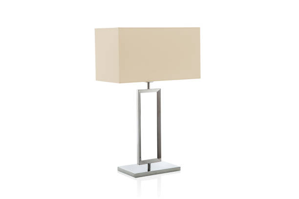 istock Modern table lamp with small black lampshade isolated 899407268
