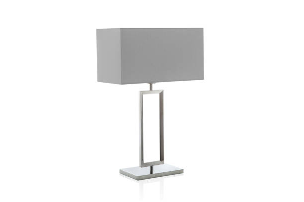 istock Modern table lamp with small black lampshade isolated 899407314