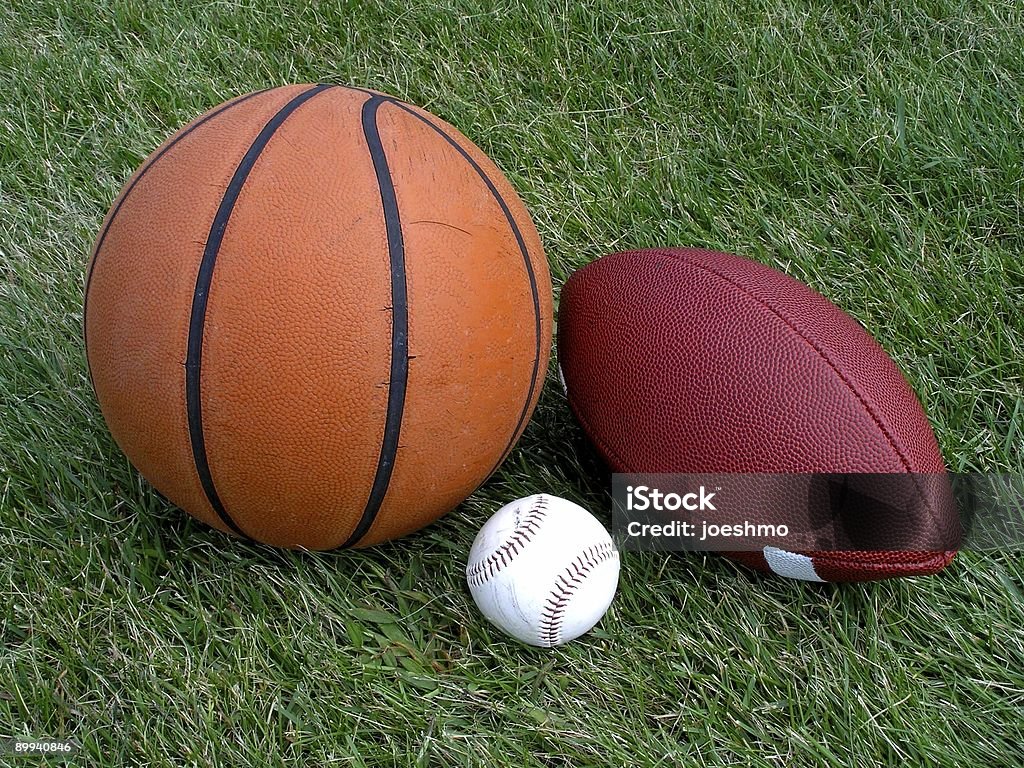 Trois Sports - Photo de Balle de baseball libre de droits